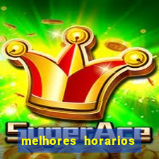 melhores horarios pagantes fortune tiger